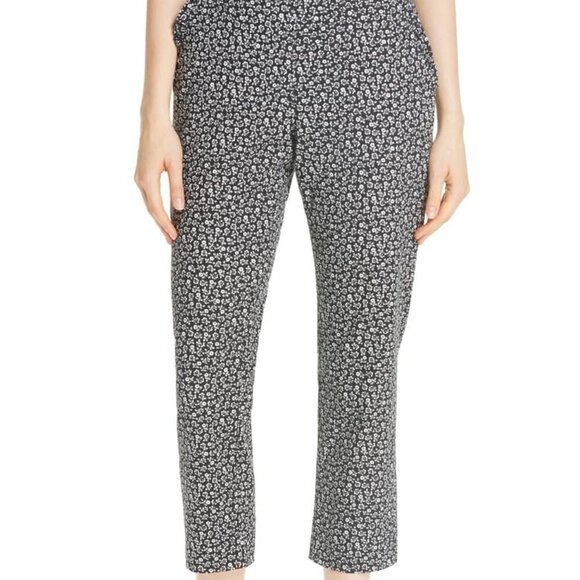 Kate Spade Broome St Plains ditsy chino pants floral ankle cropped new 14 - Picture 1 of 7